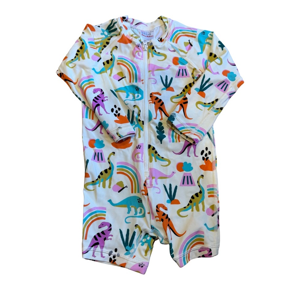Hanna Andersson  Rashguard Swimwear with Playful Dinosaur Design